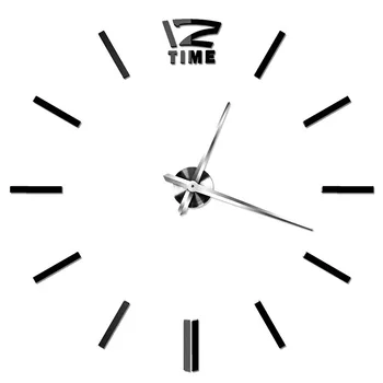 Noul Ceas de Ceas Ceasuri de Perete Horloge 3d Diy Acril Oglindă Autocolante Acasă Decorare Camera de zi Cuarț Ac Ceasuri de Perete Mare