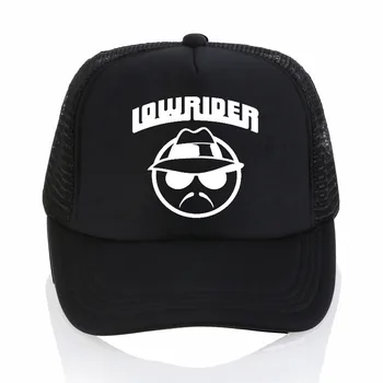 LOWRIDER scrisoare de imprimare șapcă de baseball sport casual capac plasă de vară hip-hop-ul trucker hat