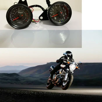 Noua Motocicleta Kilometrajul Coajă Negru Cu Suport de Modificat Viteza CONDUS Tahometru Electronic de Masă Retro