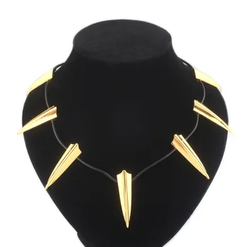 Aliaj Metal de Placare cu Aur Triunghiular gheara Unghiile forma Colier Cool Colier Pandantiv pentru Femei cadouri Bijuterii