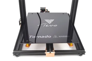 Tornado 3D Printer Fierbinte pat Silicon Pat Încălzit 300*300mm 110V/220V cu Sticlă Neagră Construi Suprafață 3D Printer Piese