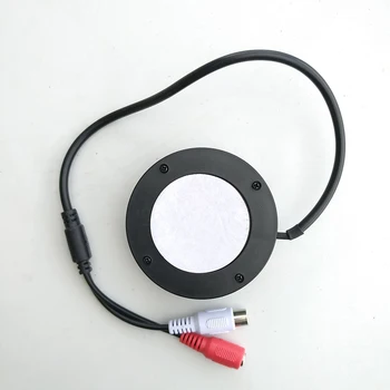 CCTV ridica Microfon Mini Audio pentru camera de securitate RCA Ieșire Audio de culoare neagra de calitate înaltă sensibilitate forma rotunda