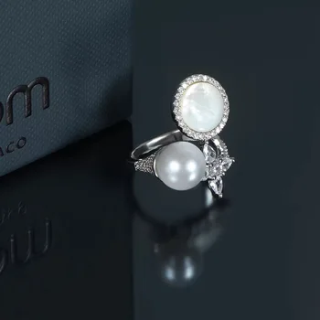 2019 nou design Maroc sidef perle poze pandantiv star inele de lux elegant de brand originale inele fata