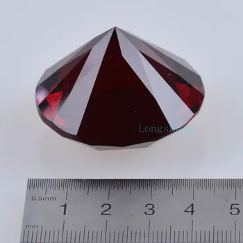 Pietre de sticlă de Ornamente de Cristal Diamant Prespapier Decolora Materialul 40mm culoare Roșu Închis Camera de zi de Decorare