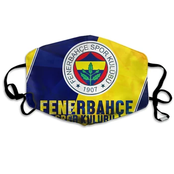 Turcia, Fenerbahce Club de Fotbal Logo-ul Măști de Gura Construit în 1903 Reutilizabile Fata Masca Pânză Lavabil Mască de Protecție Pentru Adulți Copii