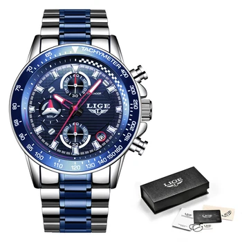 În 2020, Noul Ceas Barbati LIGE Moda Clasic Cuarț Ceas Barbati Ceasuri de Top de Brand de Lux de Afaceri Impermeabil Ceas Relogio Masculino