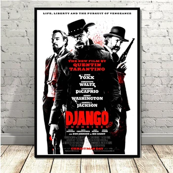 Quentin Tarantino, Django Unchained Filmul Clasic Vintage Postere Si Printuri De Arta Pictura Poze De Perete Pentru Camera De Zi Decor Acasă