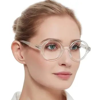 Ochelari Femei Obiectiv Clar Rotund Ochelari de Lumină Albastră Ochelari Optice Ochelari Cu Dioptrie 0 la+6.0 oculos redondo MA
