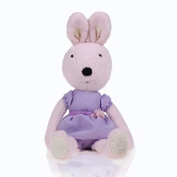 Minunat Iepure Roz Păpuși de Pluș Moale Bunny Fusta Violet Animale Împăiate Haine Iepuri Jucărie pentru Fete, Copii, Cadouri de Ziua de nastere