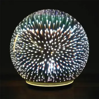 Wrumava 5 inch Magic Ball de sticlă Colorată minge lampa 3d Cerul Înstelat de Noapte lumina de alimentare USB Pentru copii Dormitor Decorare de Crăciun