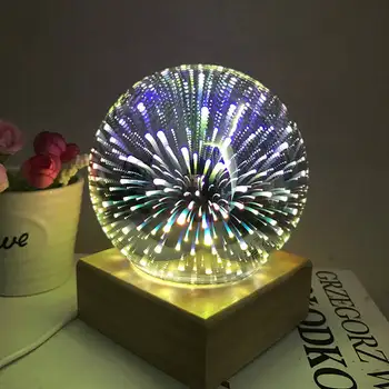 Wrumava 5 inch Magic Ball de sticlă Colorată minge lampa 3d Cerul Înstelat de Noapte lumina de alimentare USB Pentru copii Dormitor Decorare de Crăciun