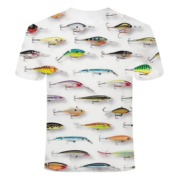 2020 nou hd digitale de agrement de imprimare 3D pește Amuzant tricou barbati pescuit tricou cu o jacheta guler T-shirt interesant pește T-shirt