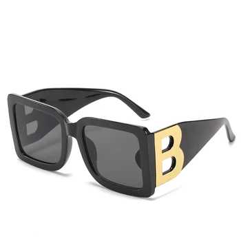 2021 Nou Pătrat B Scrisoare de Decorare ochelari de Soare pentru Femei Brand de Lux Designer de Ochelari de Soare Nuante UV400 Ochelari de Oculos gafas de sol