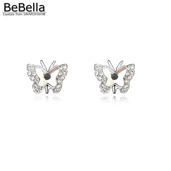 BeBella fluture cristal cercei stud pentru femei cu cristale Swarovski de la bijuterii de moda fete iubitor de cadou de Crăciun