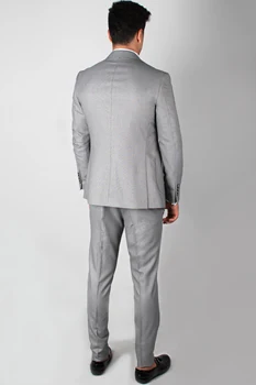 DeepSEA în aer liber Gri Lux Men 'S Costum Frac Model Material etanș Mucegai Stil Italian Mire (Sacou + Pantaloni + vesta) 1900967