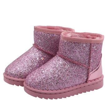 Baby Girl Moda Cizme de Zapada Copii Mari Cizme de Iarna Cald pentru Copii Anti-alunecare Pantofi 2 3 4 5 6 7 8 9 10 11 12 ani