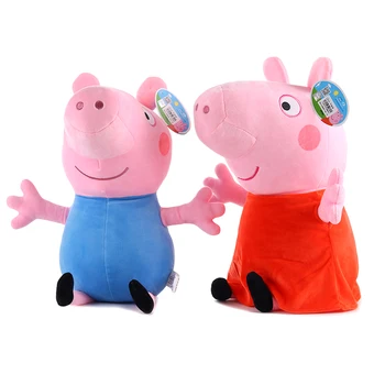 Oferta speciala 2 pack Peppa pig jucării George porc Familie Păpuși de Pluș Jucărie Decoratiuni Partid Ornament Breloc jucarii pentru Copii Cadouri