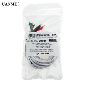UANME Original sursa de Alimentare DC Telefon Curent de Testare Cablu pentru Apple iPhone X 8P 8G 7G 6S 6 5G 5S 5 4S Test de Sârmă Instrumente de Reparare