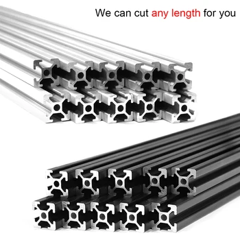 Negru 2020 dimensiuni: 1000mm x 4, 560mm x 7, 490mm x 4 Aluminiu Extrudare Profil și 4 xcorner conectare 3 și suportul set