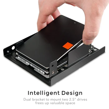 Strat dublu SSD Cadru Metalic 2.5 Inch La 3.5 inch SSD Extern de Metal Kit de Montare Adaptor Suport Pentru SATAII 2.5 inch Hard Driver