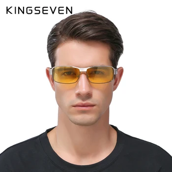 KINGSEVEN Noapte Viziune Ochelari de Design de Brand Polarizat ochelari de Soare Femei Bărbați de Conducere Anti-Orbire Ochelari