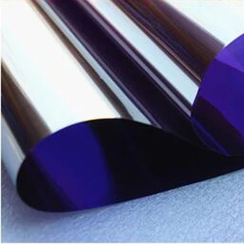 Violet Oglindă de Argint Film Fereastră Izolare Solare Tentă Autocolante UV Reflectorizante Un Fel de Confidențialitate Solare Protejează Filmul De Sticlă