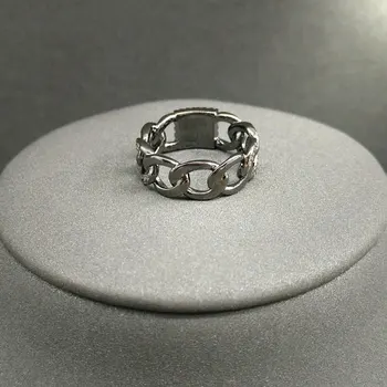 Cheny s925 argint inel octombrie noul lanț mare inel de sex feminin stil European și American misterios negru stil bulgăresc