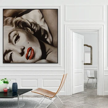 Vintage Poster de Arta de Perete cu Marilyn Monroe Classic Canvas Portret Pictura Modernă Poze de Perete pentru Dormitor Decorațiuni Murale