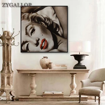 Vintage Poster de Arta de Perete cu Marilyn Monroe Classic Canvas Portret Pictura Modernă Poze de Perete pentru Dormitor Decorațiuni Murale