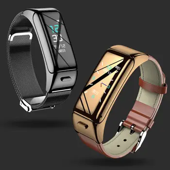 B60 setul cu Cască Bluetooth Inteligent Brățară 2-în-1 Rata de Inima de Monitorizare a Sănătății Ceas Telefon Tensiunii Arteriale Smartwatch