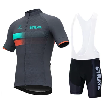 Noua Echipa Pro STRAVA Cycling Set Tricou de Biciclete Seturi de Ciclism Costum de Biciclete Îmbrăcăminte Maillot Ropa Ciclismo MTB Kit Sport