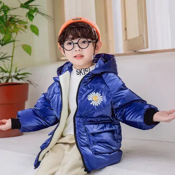 Jachete De Iarnă Fete 2020 Copii Cald Cu Gluga Îmbrăcăminte Exterioară Fete Din Bumbac Paltoane Impermeabil Costum De Schi Pentru Copii Cu Fermoar Sport Jachete Lungi