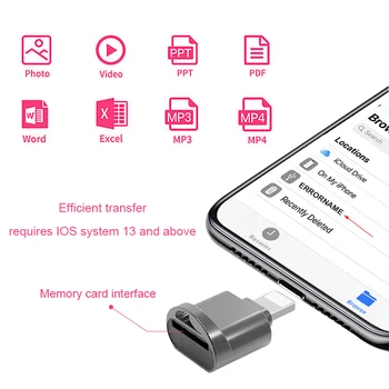 Cititor de Card Micro SD cartao de memoria Card de Memorie Adaptador OTG Adaptor Lightning TF Converter Produs Ieftin Pentru iphone/ipad