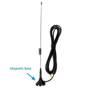 UT-102UV Dual Band Baza Magnetica Antena SMA-M SMA-de sex Masculin pentru YAESU VX-2R TYT-Lea-uv8r Walkie Talkie Radio Auto 144/430MHz UHF VHF
