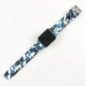 Colorate Silicon Sport Curea pentru Apple Watch Band Serie SE/6/5/4/3/2 Camuflaj Bratara Fashion pentru iWatch 38mm 42mm 40/44mm