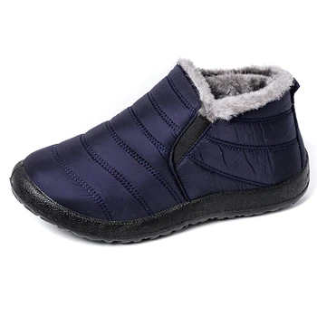 2020 Oameni Noi Cizme De Moda Cizme De Iarna Pentru Barbati De Iarna De Blana Cizme De Zapada De Pluș Mans Încălțăminte Rezistent La Apa Calda Pantofi Pentru Bărbați Plus Dimensiune