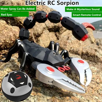 Spray Electrice de Control de la Distanță Scorpion RC 55CM Mari Dimensiuni 360 de Grade de Rotație Complicat Spoof Simulare Emițătoare de Lumină Reptile Jucărie
