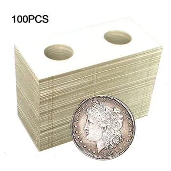 100buc 40mm Carton Monedă Deținătorii de Monedă de Colectare Titularii Consumabile Flip Sortiment Decor Acasă