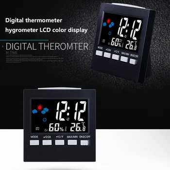 LED Ceas cu Alarmă Digital Prognoza Meteo Stație Multifuncțională Temperatură, Umiditate, Iluminare H99F