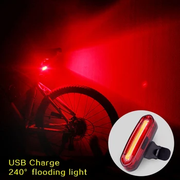 Argint 2 Moduri de Biciclete Față de Lumină Lumina Bicicleta 7 Modul 5 spate cu LED-uri Lumina de Avertizare de Siguranță Ciclism Lumina MTB Piese Biciclete Accesorii