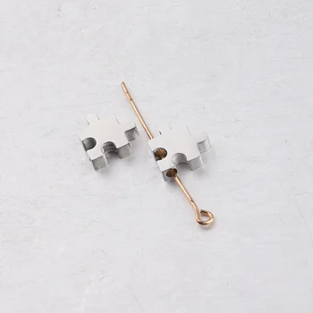 1.8 mm Orificiu Mic Șirag de mărgele de Oțel Inoxidabil Puzzle Farmecul Șirag de mărgele Bijuterii DIY Mirror Mirror Lustruit 30buc