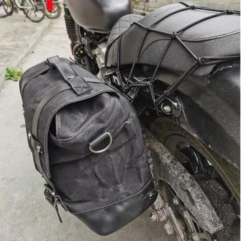 Partea de motociclete sac agățat geanta retro partea pachet sac sac laterale motocicleta brigada cutie de partea locomotiva șa sac impermeabil