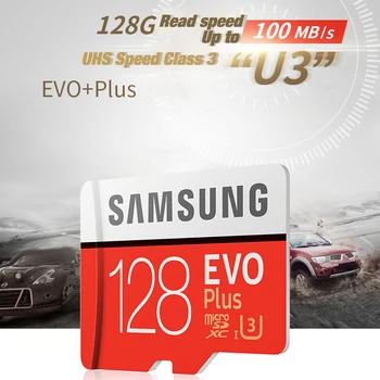 Original SAMSUNG micro sd de 128 gb EVO Plus Class10 U1 32GB 64GB U3 256GB 516GB Card de memorie MicroSD pentru Smartphone-TabletPC