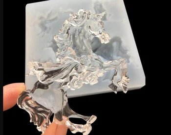 Zboară cal unicorn mucegai silicon pandantiv DIY pentru a Face Bijuterii instrument UV rășină epoxidică matrite Decor ambarcațiuni de artă