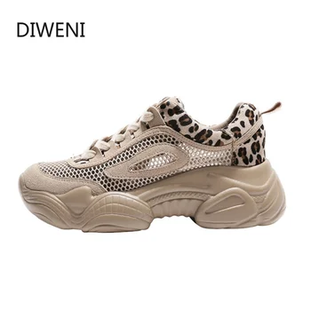 Pantofi Femei Adidași Leopard Platform Formatori Femei Pantofi Casual Tenis Feminino Zapatos de Mujer Femei Adidas Coș