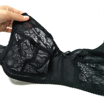 Transparenta Ultra-subțire Sutien Sexy Lenjerie intimă pentru Femei Sârmă Gratuit Confort Lenjerie Plus Dimensiunea D E F G 75 80 85 90 95 100 105 110