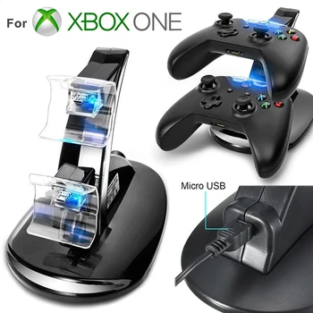 Pentru Sony Playstation 4 PS4 LED Dual Controller Charger + Micro USB Cablu de Încărcare Charging Dock Station Stand