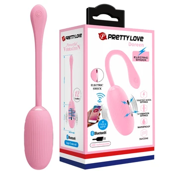 Destul de Dragoste APP Bluetooth Vibrator de Control de la Distanță Șoc Electric Vibrator ou Vibrator Erotică pentru Femei Jucării pentru Adulți Sex-Shop