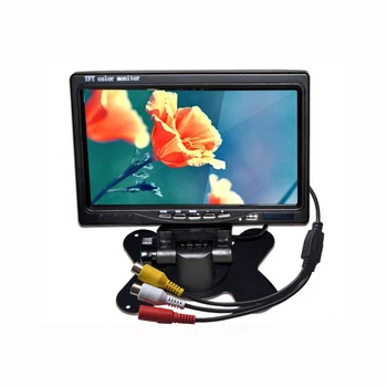 XYCING 7 inch TFT LCD Color 800*480 Masina Monitor pentru Camera de Supraveghere Auto retrovizoare cu Camera - 2 AV Intrare Auto retrovizoare Monitor
