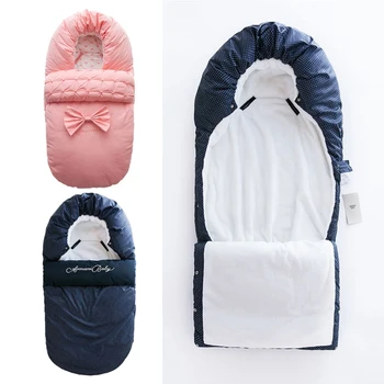Premium Nou Sac De Dormit Pentru Copii Nou-Nascuti Sleepsacks Pătură Plic Arc Copilul Exterioare Copilul Cald Iarna Înfășa Cărucior Folie